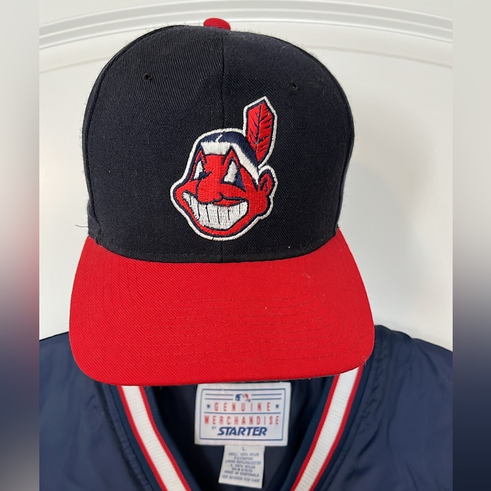Vintage Cleveland Indians Jacket & Cap Set - Picture 7 of 11